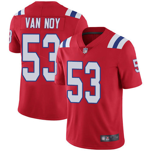 New England Patriots Football #53 Vapor Untouchable Limited Red Men Kyle Van Noy Alternate NFL Jersey->new england patriots->NFL Jersey